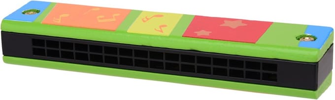 Speelgoed Mondharmonica Hout Voor Kinderen - Kleur Groen