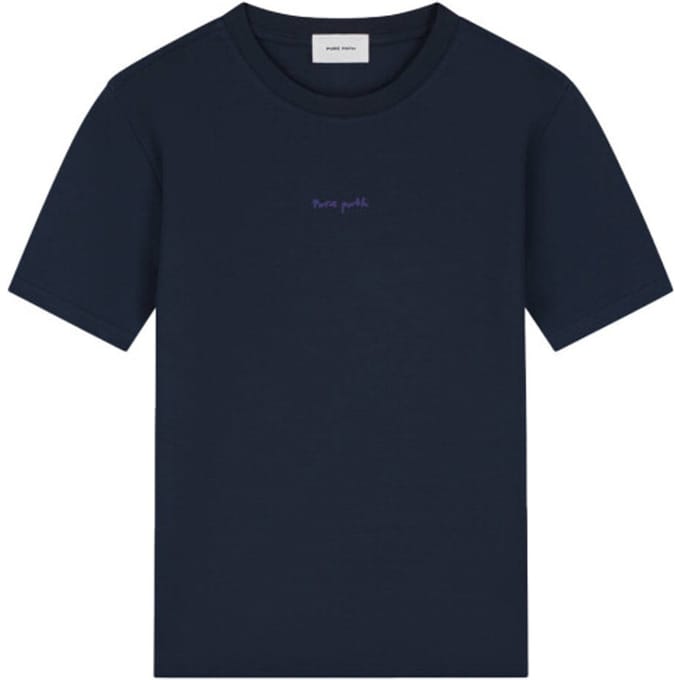 Pure Path T-shirt Regular Fit 26020106 Dark Navy Mannen Maat - XL