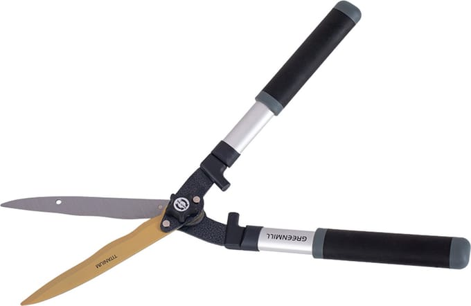 Greenmill - Heggenschaar - gegolfd blad - gehard staal, 23 cm, UP0085T