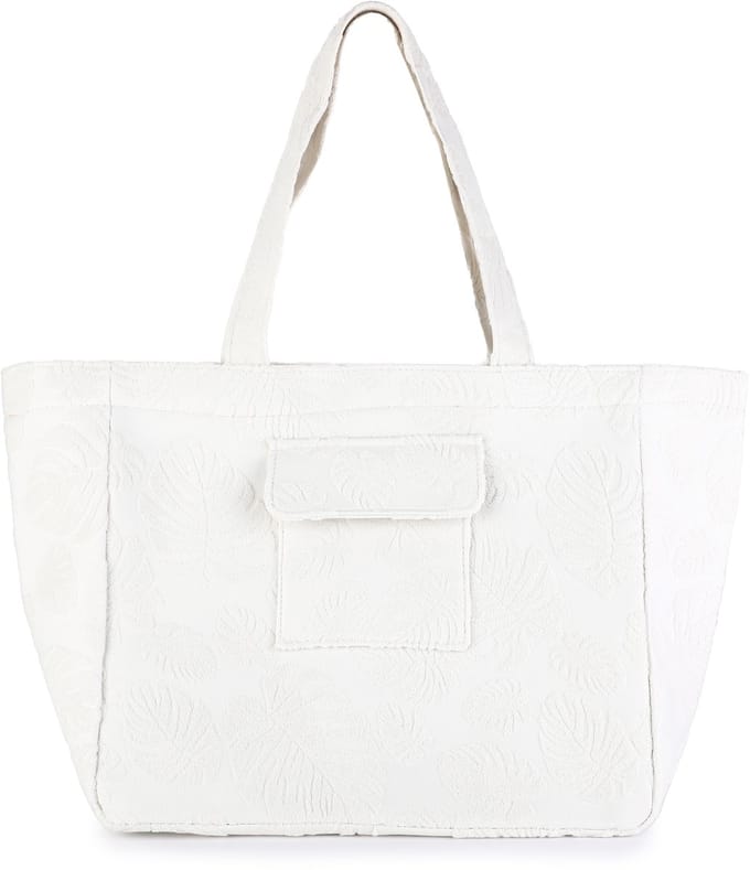 Zwembad shopper - zomer shopper met blad motief