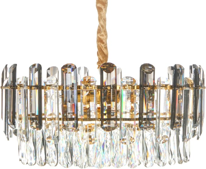 MANTARO - Kroonluchter - Goud/Transparant - Glas