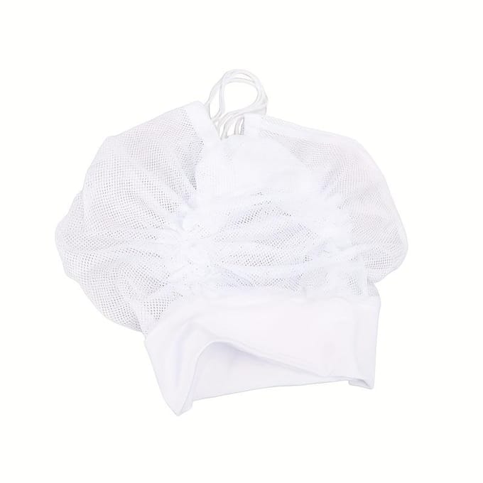 Bonnet à Plopping en Filet pour Sécher les Cheveux Bouclés white