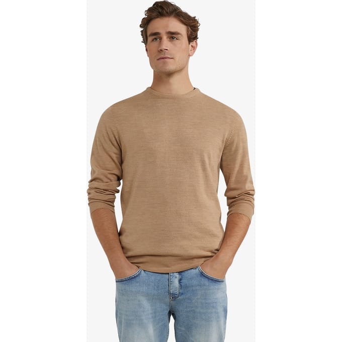 McGregor Fine Merino C-neck Sweater Camel Taglia: 3XL | Maglioni a maglia Outlet | Uomo | Marrone