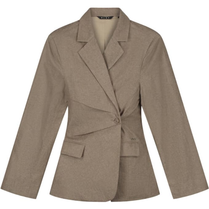 Asymmetrische Linnen Blazer Olaf Hussein
