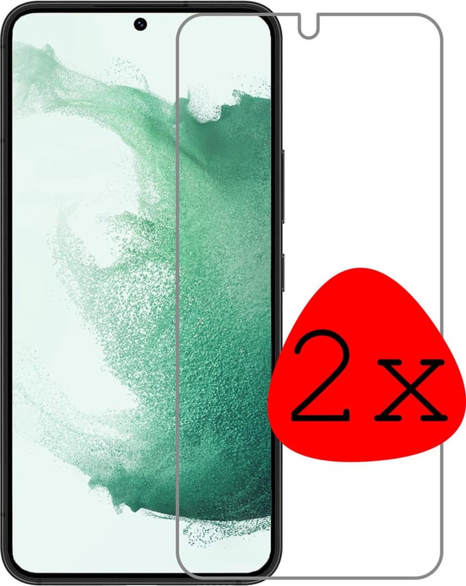 Screenprotector - 2 Stuks Geschikt voor Samsung Galaxy S22 Plus - Extra Sterk - Beschermglas - Gehard Glas - Tempered Glass - Screen Protector