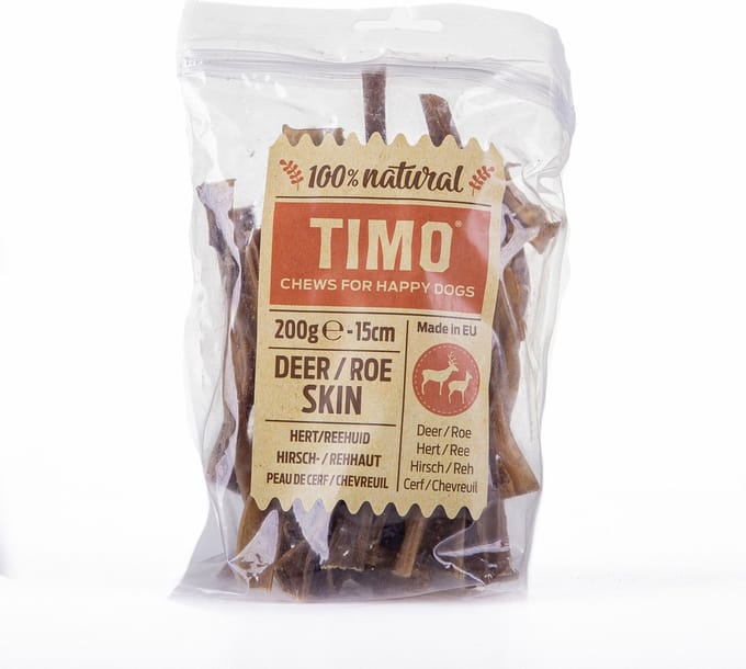 Timo Hert/Reehuid 200 g - Hondensnacks - 15 cm