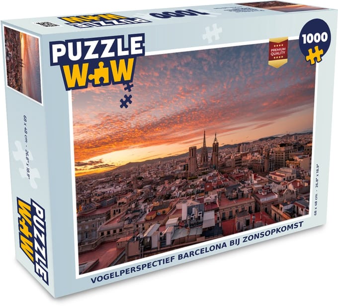 Puzzel Architectuur - Lucht - Barcelona - Legpuzzel - Puzzel 1000 stukjes volwassenen