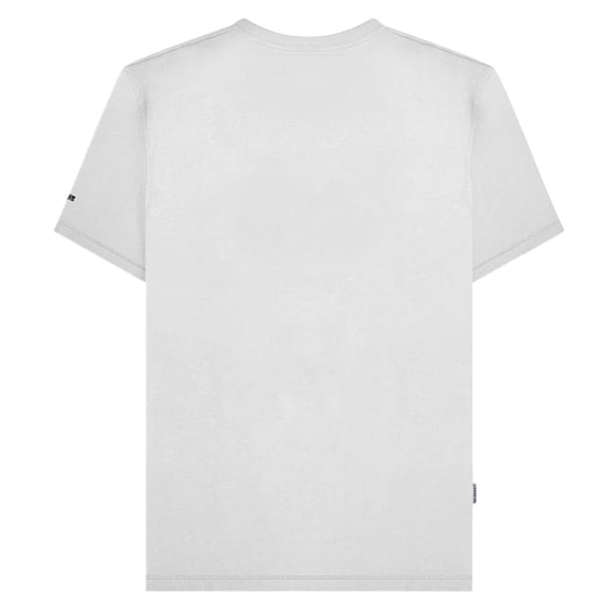 Lambretta Heren Racing Stripe T-shirt (Wit/Navy/Grijs)
