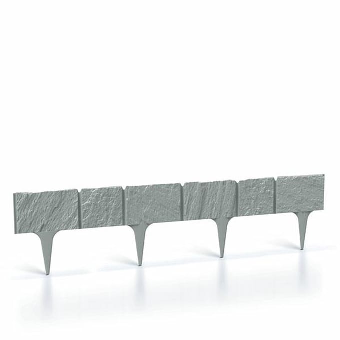 Prosperplast Garden Stone Serie - Tuinrand - Beton - Modulaire Constructie - UV-bestendig
