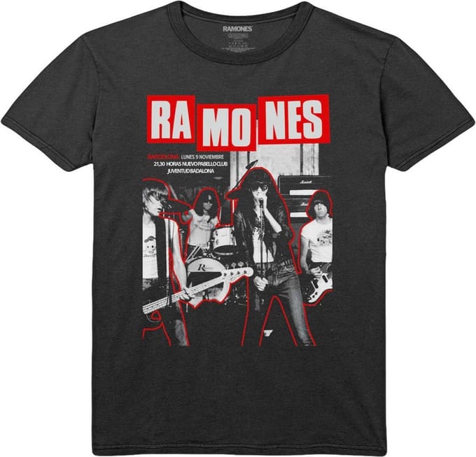 Ramones - Barcelona Heren T-shirt - S - Zwart