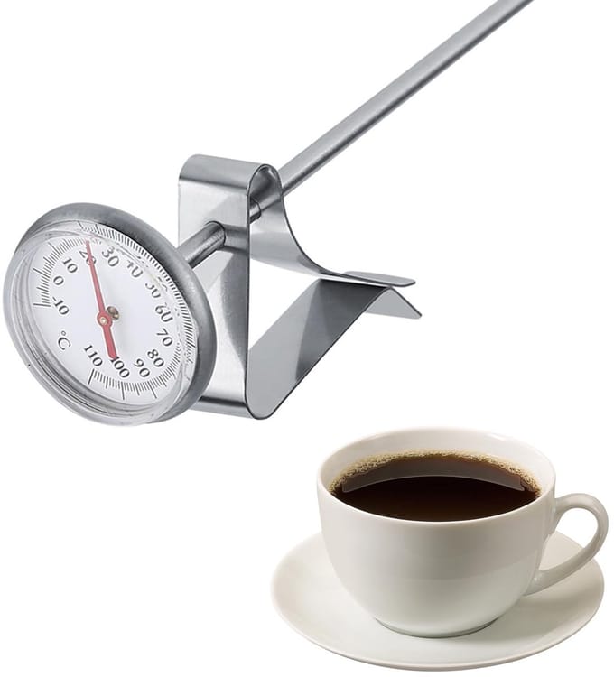 Stainless Steel Melkthermometer met Clip -10 110°C voor Melkschuim