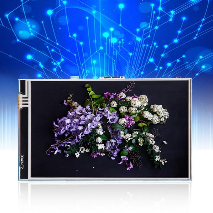 Écran tactile résistif IPS HD 800 x 480 de 4 pouces (HDMI) DC 5 V pour Raspberry Pi 3b 4B