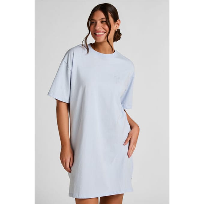 Hunkemöller Round Neck Nightshirt Blauw