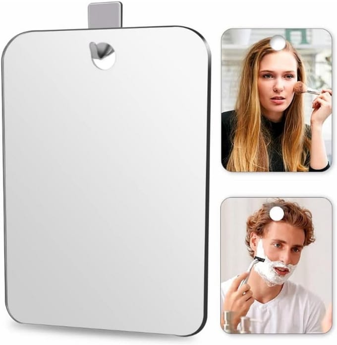 Mistvrije Wandspiegel voor Douche en Make-up - Onbreekbaar en Frameloos
