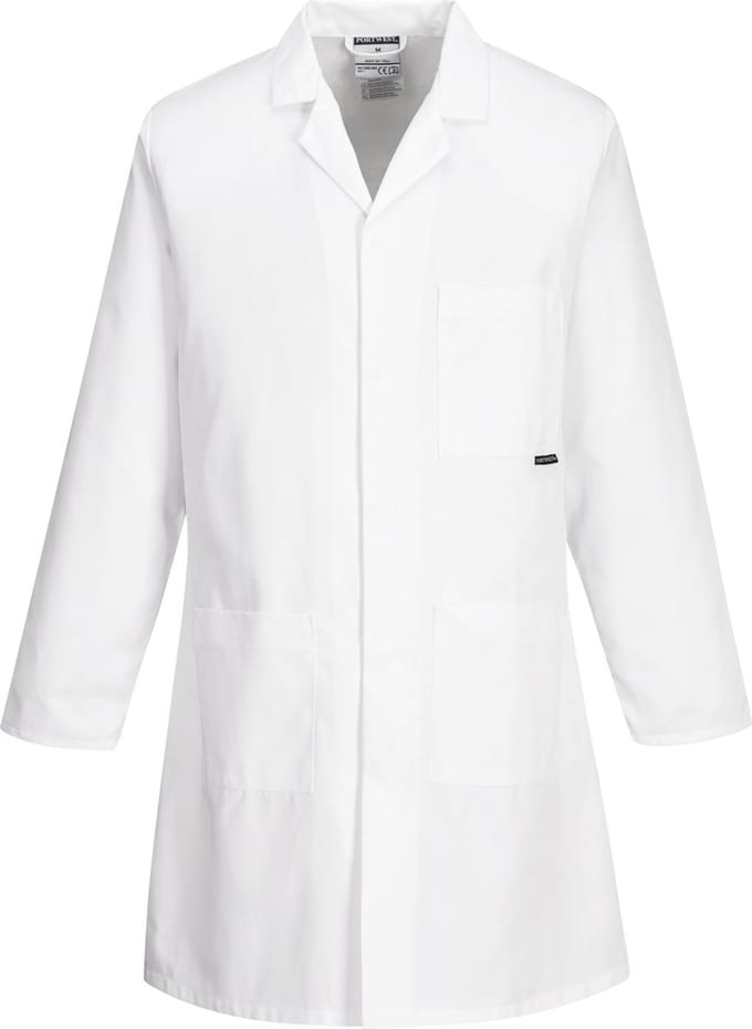 Portwest Standaard Stof- of labojas 2852 - Wit - S