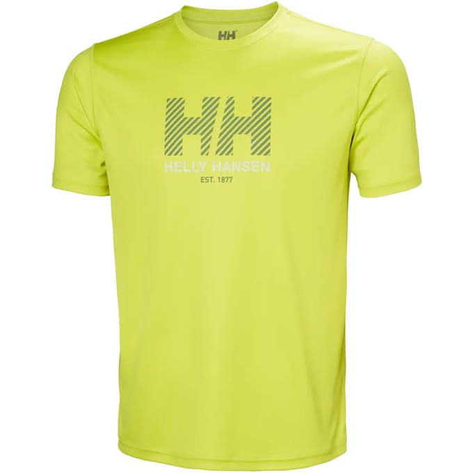 Helly Hansen Tech Graphic 2.0 Korte Mouwen Basislaag Geel M Man
