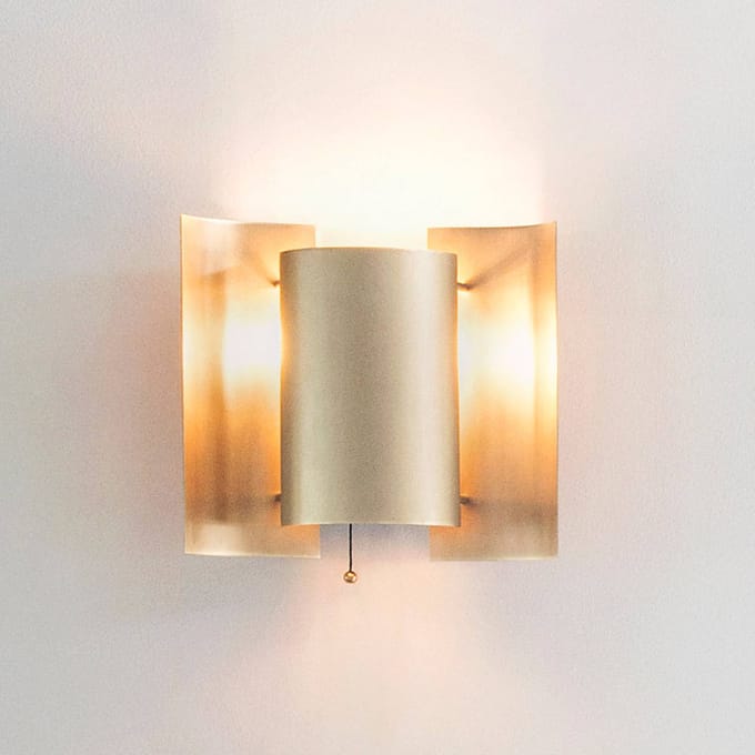 Noordelijke Vlinder Wandlamp Messing