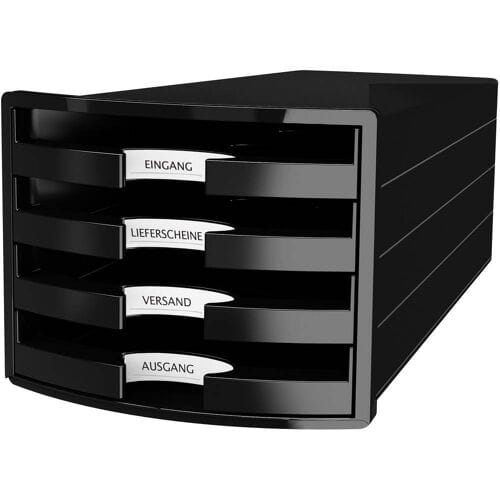 HAN IMPULS 2.0 1013-13 Ladebox Zwart DIN A4, DIN C4 Aantal lades: 4