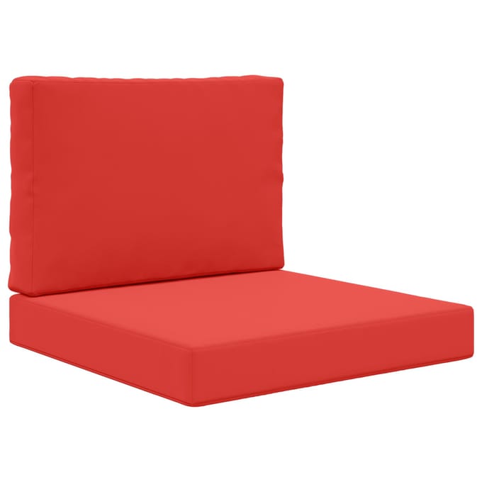 vidaXL - Buitenbankkussen - Polyester - Rood - 60 - x - 60 - cm