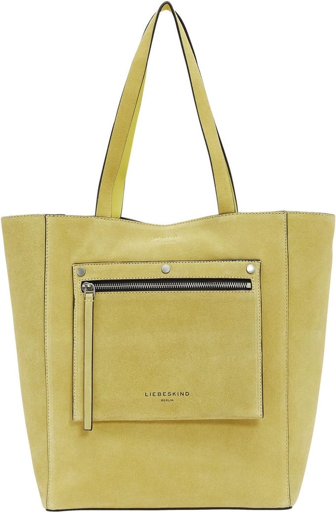 LIEBESKIND BERLIN Leren Schoudertas Suede Steph Shopper Pale Banana Geel