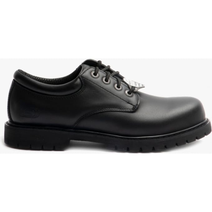 ONTSPANDE PASVORM: COTTONWOOD - ELKS SR Heren Leren Antislip Schoenen Zwart