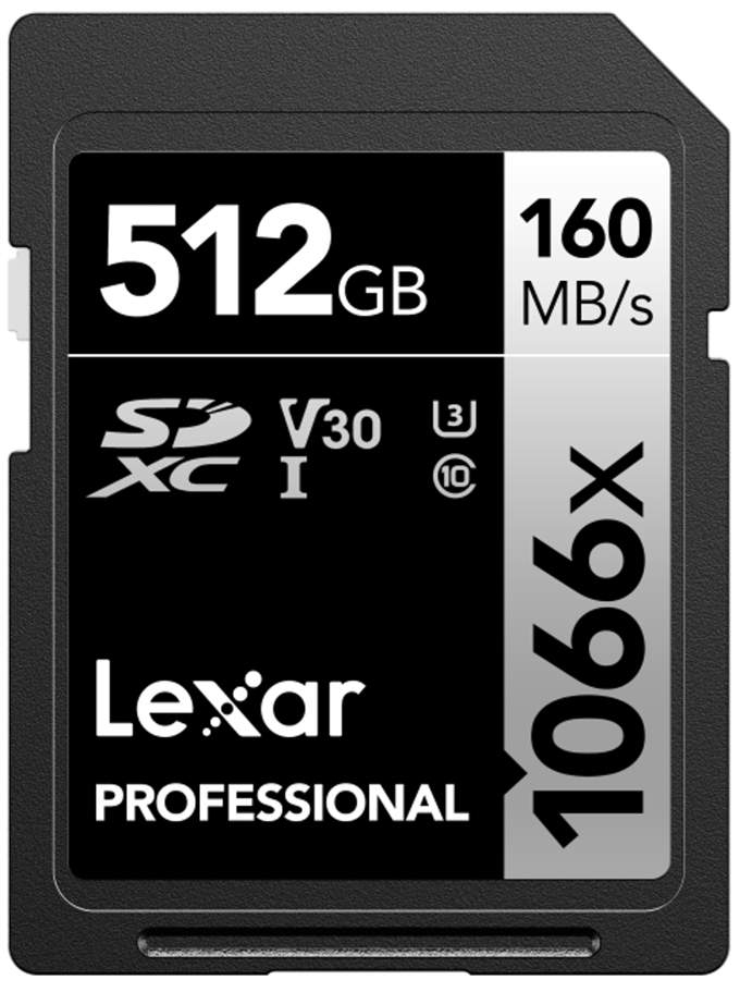 Lexar SDXC Professional UHS-I 1066x 512GB