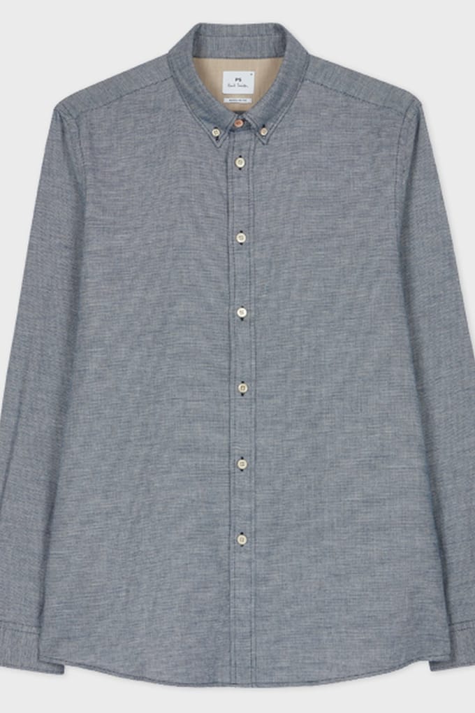 Paul Smith Ls Regular Fit Shirt Blue Taglia: S | Camicie Casual Outlet | Uomo | Blu