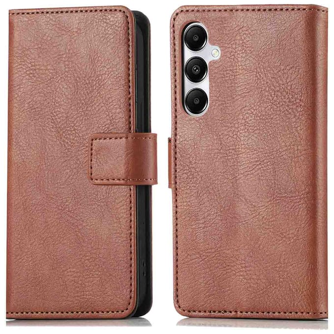 imoshion Hoesje - Geschikt voor Samsung Galaxy A55 (5G) - Luxe Bookcase - Bruin