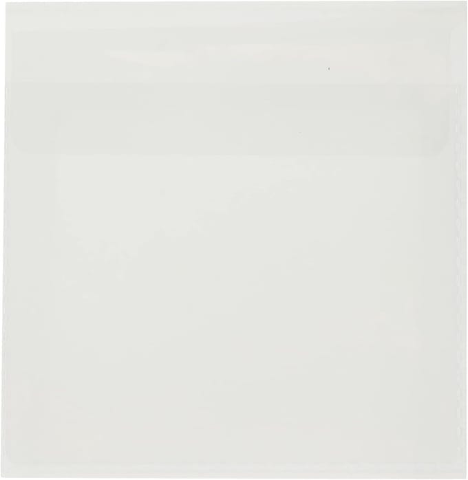 Zelfklevende Hoezen - CD DVD Beschermers - Opschrift Mappen - Stevig Flexibel - 105 x 74 mm - Transparant