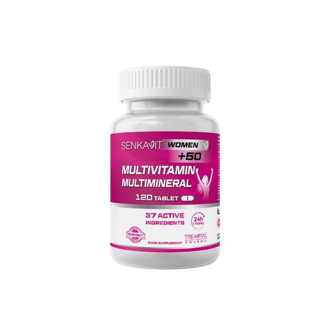 Senkavit Multivitamine en Mineralen Complex voor Vrouwen +50 jaar 120 tabletten 1 PC