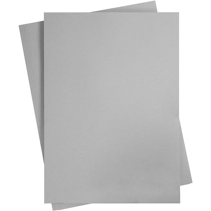 Grijs Karton 180 Grams - Grijs A2 Karton - Hobbykarton - Stevig Grijs Papier - A2 Grijs Papier 180 grams - Knutselpapier Knutselkarton - 42 x 60 cm - A2 - 10 Vellen