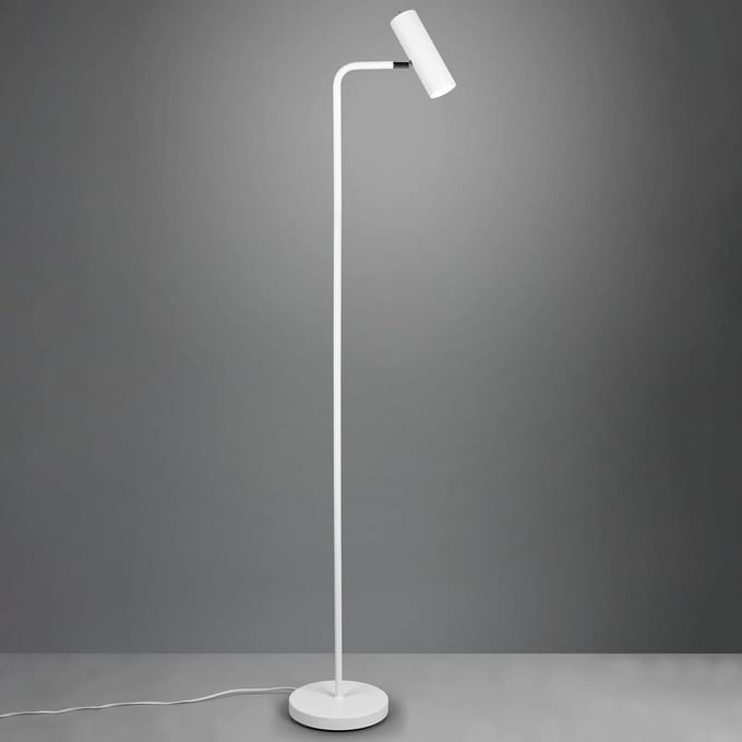 Trio Lighting Vloerlamp Marley, wit, hoogte 151 cm, metaal