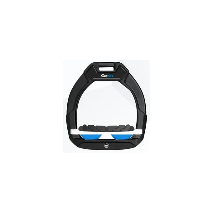 Veiligheidspaadjes voor paardrijden Schuin Grip Zwart/Wit/Blauw Flex-On Safe-On