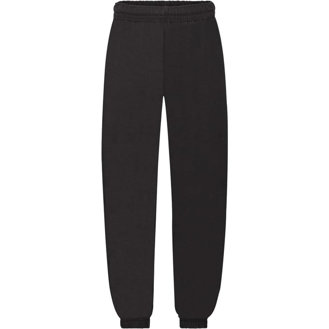 Fruit of the Loom Joggingbroek Kinderen/Kinderen Klassiek Elastisch Manchet (Zwart)