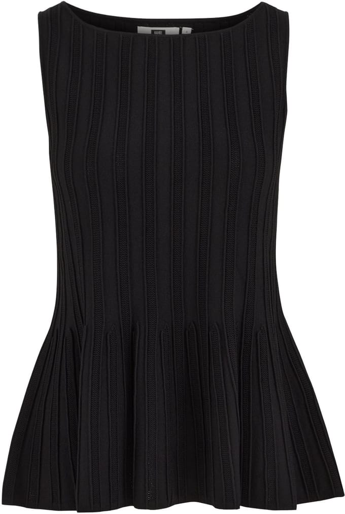 WE Fashion Dames gebreide top met structuur en stretch
