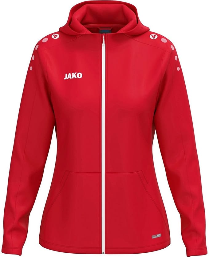 Jako One Jas Met Kap Dames - Rood | Maat: 34/36
