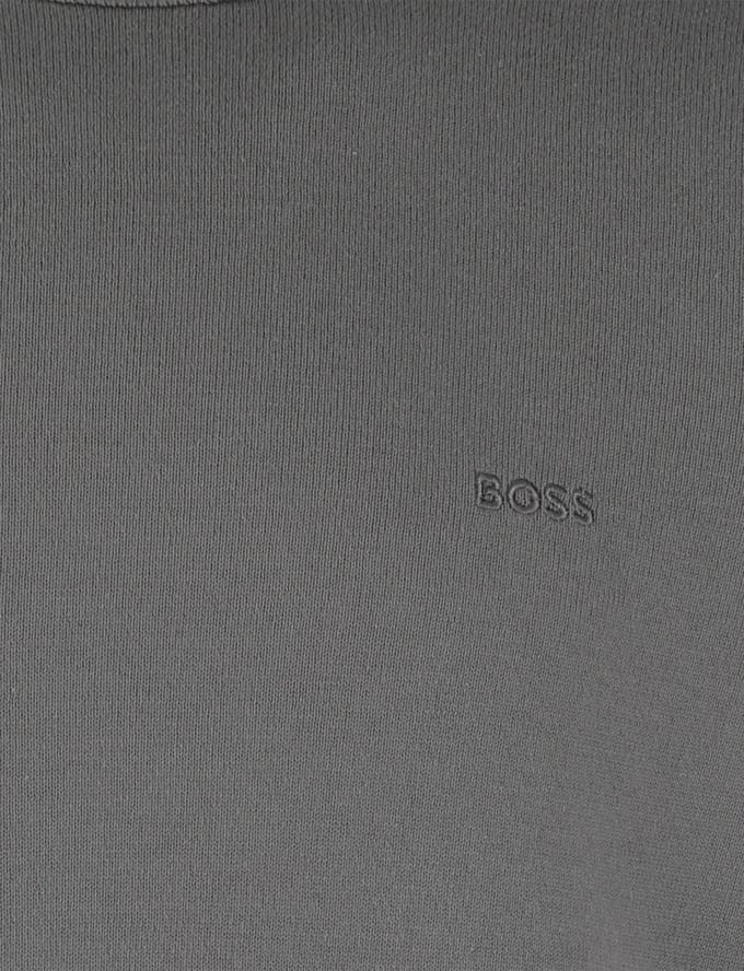 trui Boss Orange Asac-C groen gebreid normale fit