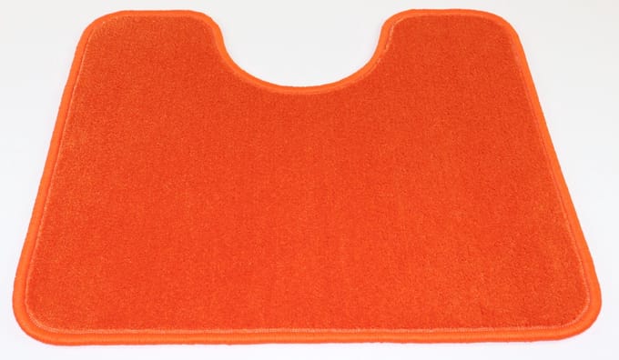 PRIMA - WC mat - Britt - oranje - 50x60cm - Uitsparing 21cm