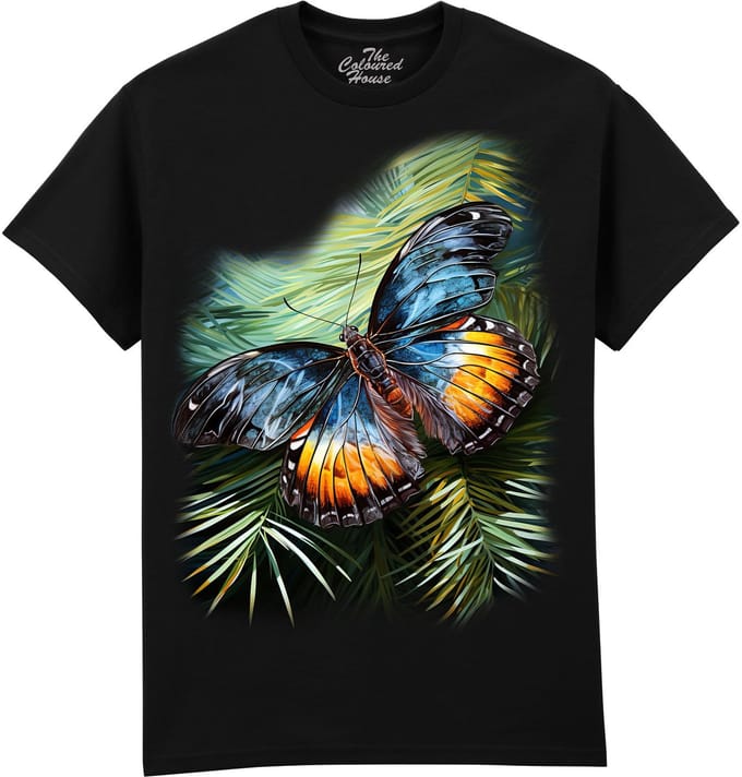 Vlinder Shining Butterfly The Coloured House T-shirt S