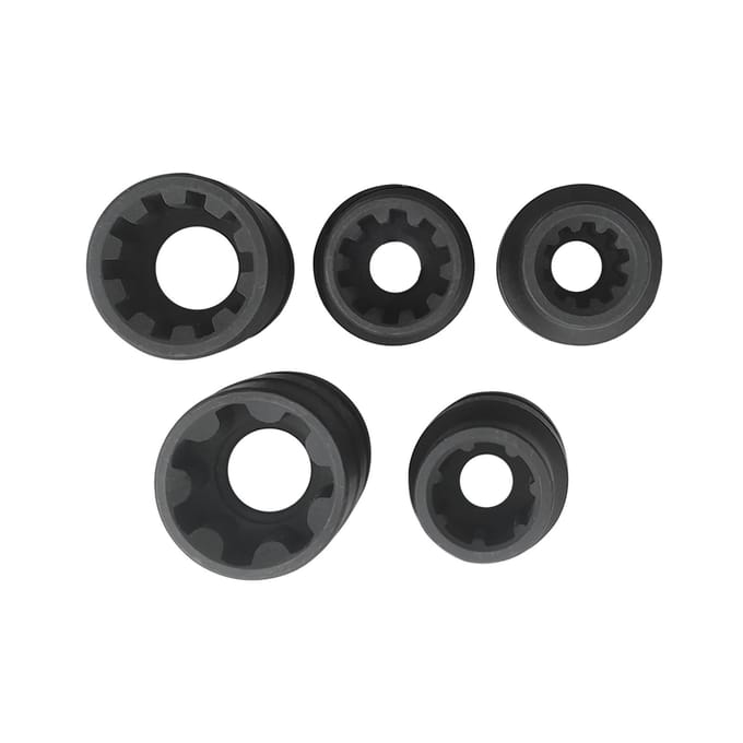Jeu de douilles pour étrier de frein 5 pièces Remplacement de vis de plaquette de frein pour VW Porsche black