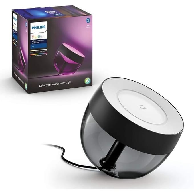 Philips Hue Wit & Kleur Sfeer, lamp Iris, Bluetooth-compatibel, Zwart, werkt met Alexa, Google Assistent en Apple