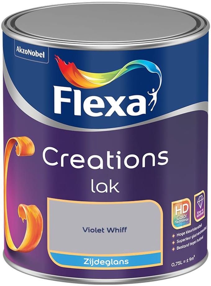 Flexa - Creations Lak Zijdeglans - Violet Whiff - Mengverf - 750 Ml