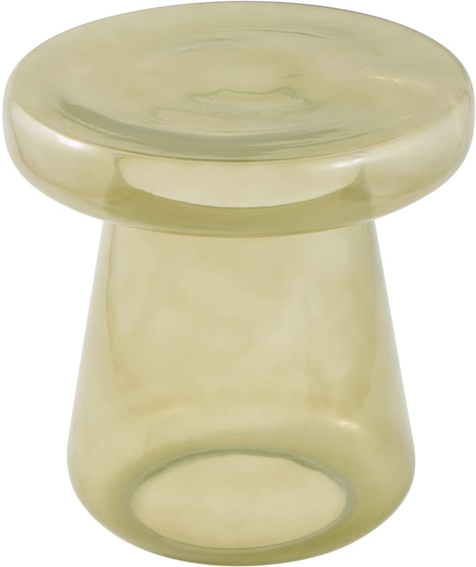 Bijzettafel Stella Rond Glas - Olijfgroen - Modern Design