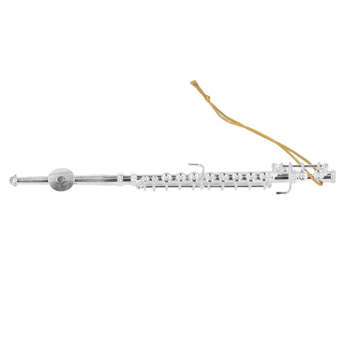Mini Muziekinstrument Model Hoogglans Exquise Levensechte Details Stevig Miniatuur Fluitmodel voor white