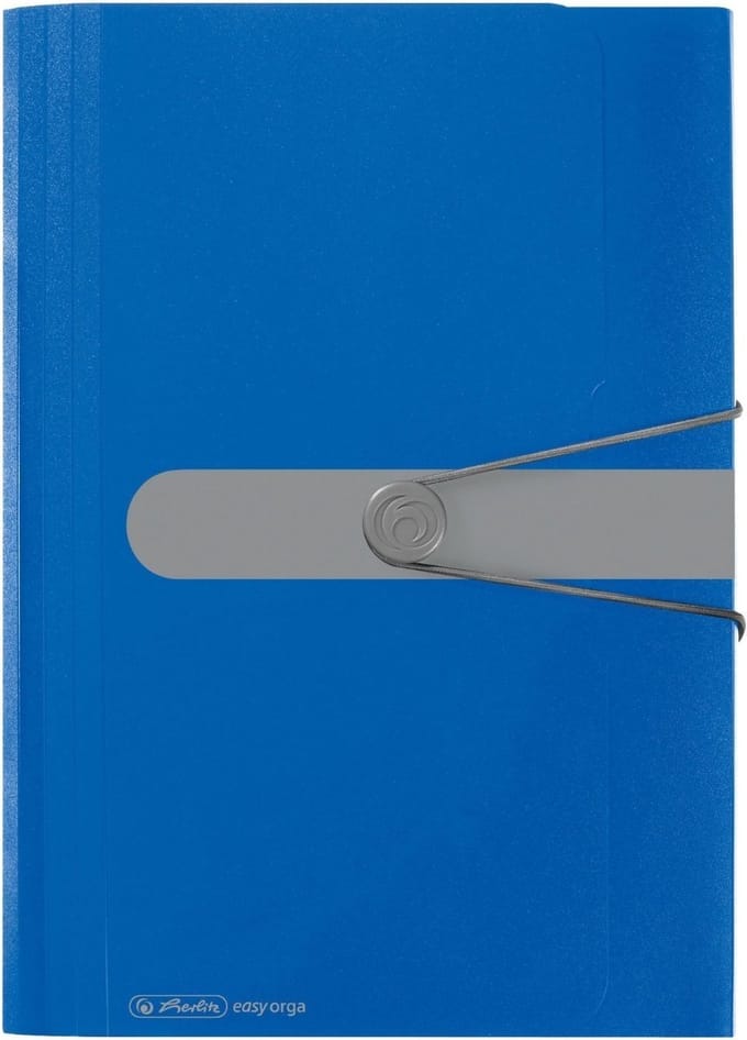 Herlitz 11208402, A4, Polypropyleen (PP), Blauw, Portret, 300 vel, 12 vakken