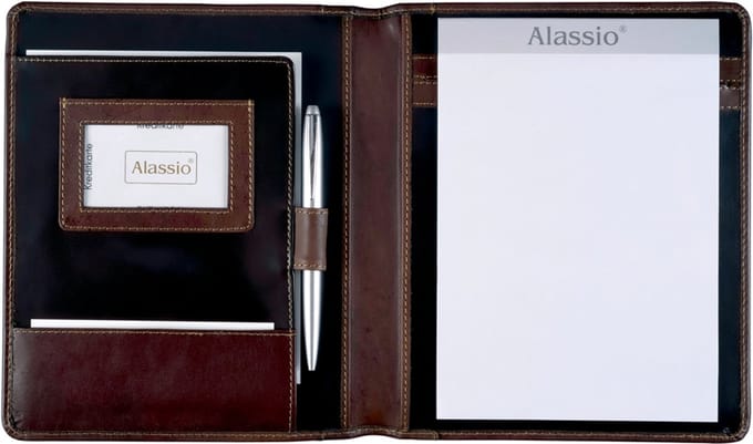 Schrijfmap Alassio A5 MONACO - 23 x 19 x 2 - 7 cm donkerbruin