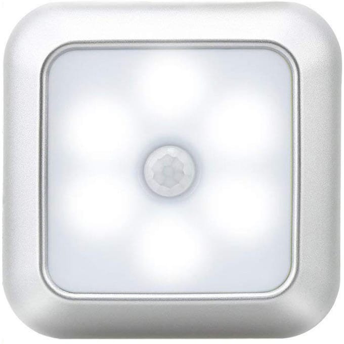 Bewegingssensor Nachtlampje Kledingkast Kast Sensor Licht Magnetisch Gangpad Licht Lichaamssensor Hal Cold Light zilver