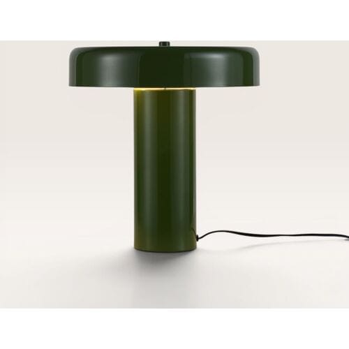 LUSENZ Arcene - Retro Tafellamp Groen Metaal 30 cm - Dressoir lamp - Gecoat metaal - E14 fitting - Met aan/uit-schakelaar