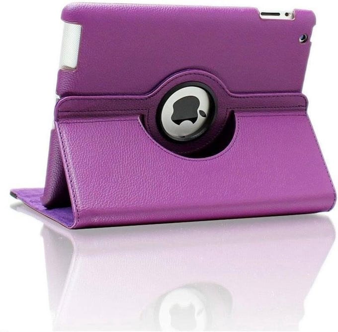 Premium 360 graden rotatie case voor iPad 2/3/4 - Paars