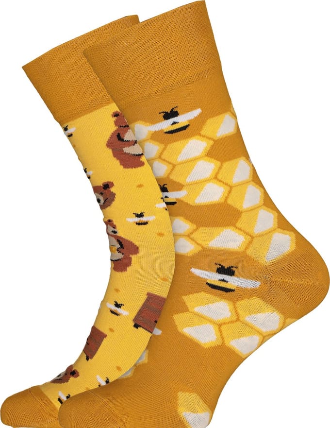 Many Mornings unisex sokken Honey Bear - Unisex - Maat: 35 - 38